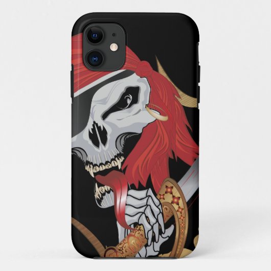 邪悪な海賊スカル Case-Mate iPhoneケース (裏面)