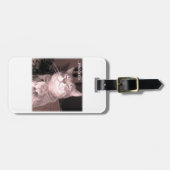 邪悪な猫は基本計画と進みます言います ラゲッジタグ (正面横)