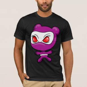 邪悪な白くまの戦士の忍者のTシャツ Tシャツ