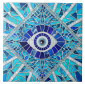 邪悪な目のアミュレットモザイクアート タイル (正面)