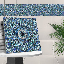 邪悪な目のアミュレットモザイクアート タイル