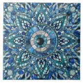 邪悪な目のアミュレットモザイクアート タイル (正面)