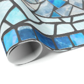 邪悪な目のアミュレットモザイクアート ラッピングペーパー (ロールコーナー)