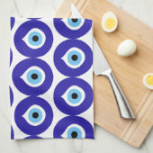 邪悪な目のシンボル古代ナザファティマのタリマンチャール キッチンタオル (四つ折り)