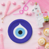 邪悪な目のシンボル古代ナザファティマのタリマンチャール ペーパープレート (パーティー)