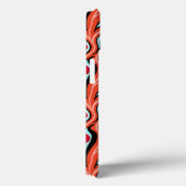 邪悪な目のパターン – 抽象芸術赤い目オンオレンジ Case-Mate iPhoneケース (裏面 / 右)