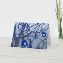 邪悪な目の保護ツリー異教のウィッカ信者挨拶 カード