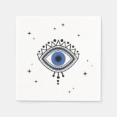 邪悪な目の保護民族のタリスマン魔法のシンボル スタンダードカクテルナプキン (正面)