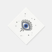 邪悪な目の保護民族のタリスマン魔法のシンボル スタンダードカクテルナプキン (角)