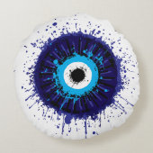 邪悪な目の保護 ラウンドクッション (裏面)