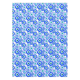 邪悪な目の幸運なチャームシンボルパターン（の模様が）ある テーブルクロス