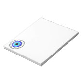 邪悪な目の幸運チャームOn A - ノートパッド (回転)