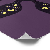 邪悪な目の怪物、不気味な風変わりゴシック美術 ポスター (角)