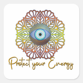 邪悪な目の神秘的な天体の三番目の目のエネルギー スクエアシール