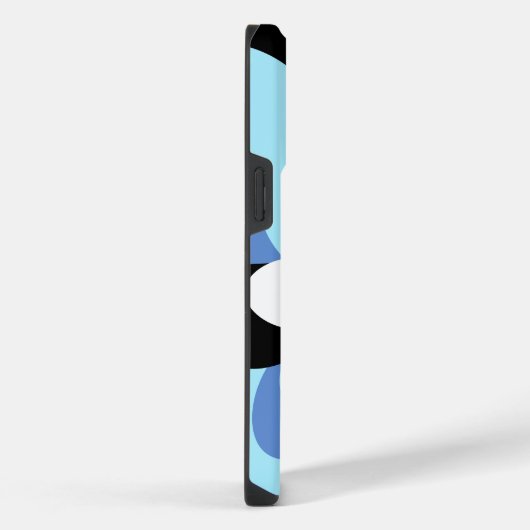 邪悪な目の花ソフトブルーのギリシャのお守り美学 iPhoneケース (右側面)