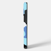 邪悪な目の花ソフトブルーのギリシャのお守り美学 iPhoneケース (左側面)