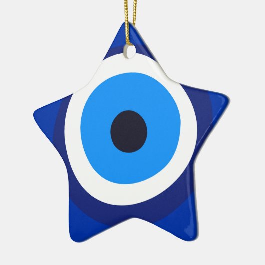 邪悪な目の記号ギリシャのトルコのアラブtalisman金属 セラミックオーナメント (左)