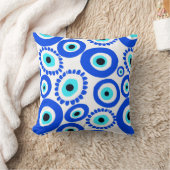 邪悪な目の記号（明るく色） クッション (ブランケット)