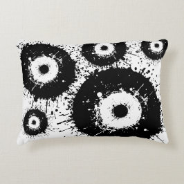 邪悪な目は白黒 アクセントクッション