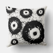 邪悪な目は白黒 クッション (裏面)