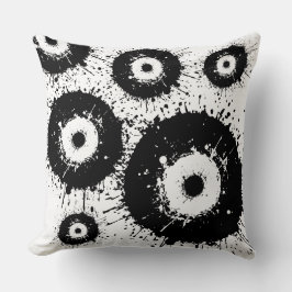 邪悪な目は白黒 クッション