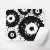 邪悪な目は白黒 マウスパッド (マウス)