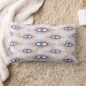 邪悪な目ハッピーアカラフルート ランバークッション (ブランケット)