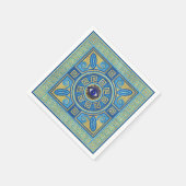 邪悪な目モザイクタイルオーナメント スタンダードカクテルナプキン (角)