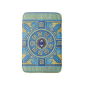 邪悪な目モザイクタイルオーナメント バスマット (正面縦)