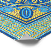 邪悪な目モザイクタイルオーナメント ポスター (角)