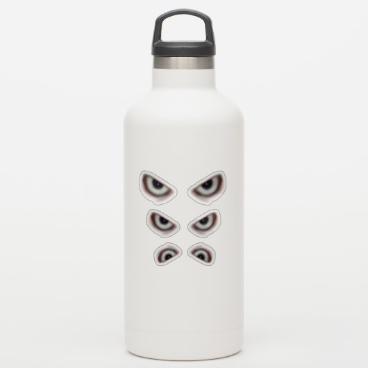 邪悪な目/不気味な目ハロウィーン シール (ウォーターボトル)