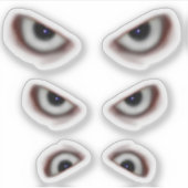 邪悪な目/不気味な目ハロウィーン シール (正面)