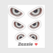 邪悪な目/不気味な目ハロウィーン シール (シート)