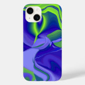 邪悪な目、緑の青い紫の3D抽象芸術 Case-Mate iPhoneケース (裏面)