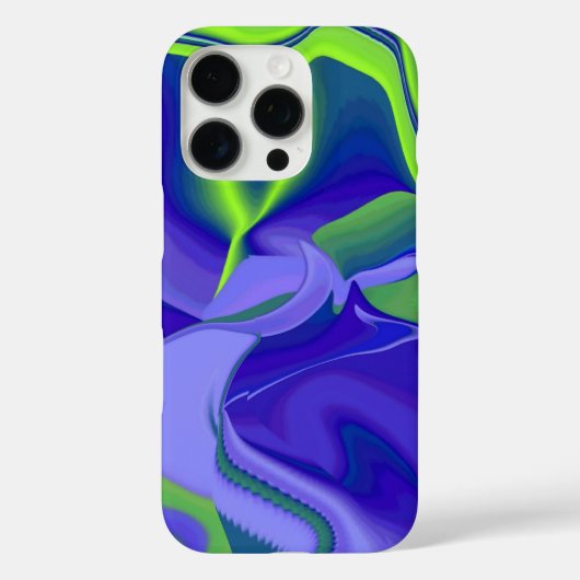 邪悪な目、緑の青い紫の3D抽象芸術 Case-Mate iPhoneケース (裏面)