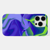 邪悪な目、緑の青い紫の3D抽象芸術 Case-Mate iPhoneケース (裏面 (横))