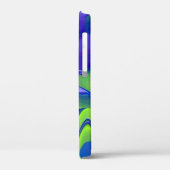 邪悪な目、緑の青い紫の3D抽象芸術 Case-Mate iPhoneケース (裏面 / 左)