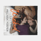 邪悪な真理の毛布 フリースブランケット (正面(横))