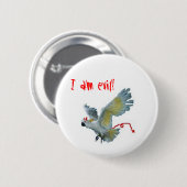 邪悪な硫黄によって頂点に達されるオウム 缶バッジ (正面&裏面)