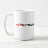 邪悪な秘書のマグ コーヒーマグカップ (左)