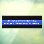 邪悪な窓にしがみつく細い青い線の勝利 ウィンドウサイン (シート3)