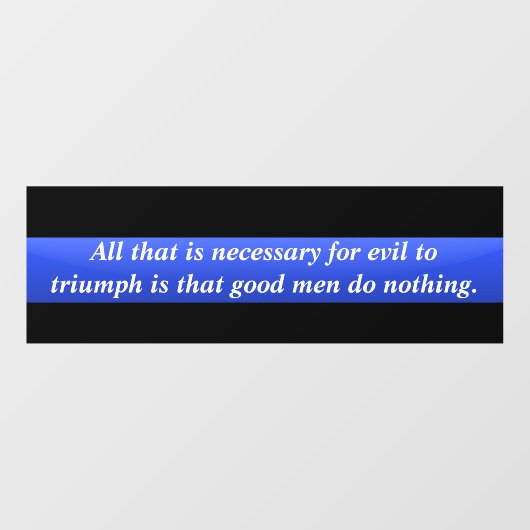 邪悪な窓にしがみつく細い青い線の勝利 ウィンドウサイン (シート)