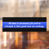 邪悪な窓にしがみつく細い青い線の勝利 ウィンドウサイン (シート2)