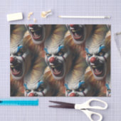 邪悪な笑いピエロ 薄葉紙 (クラフト)