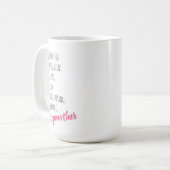 邪悪な継母前向き形容詞パーソナライズされた コーヒーマグカップ (正面左)