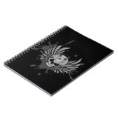 邪悪な翼のあるスカル ノートブック (左側)