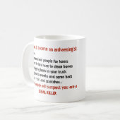 邪悪な考古学者の刺激 コーヒーマグカップ (正面左)