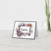 邪悪な花がみんなハロウェディングを見てありがとう サンキューカード (正面)