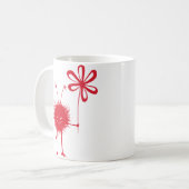 邪悪な花の虫 コーヒーマグカップ (正面左)