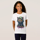 邪悪な落書き猫Tシャツ Tシャツ (正面フル)